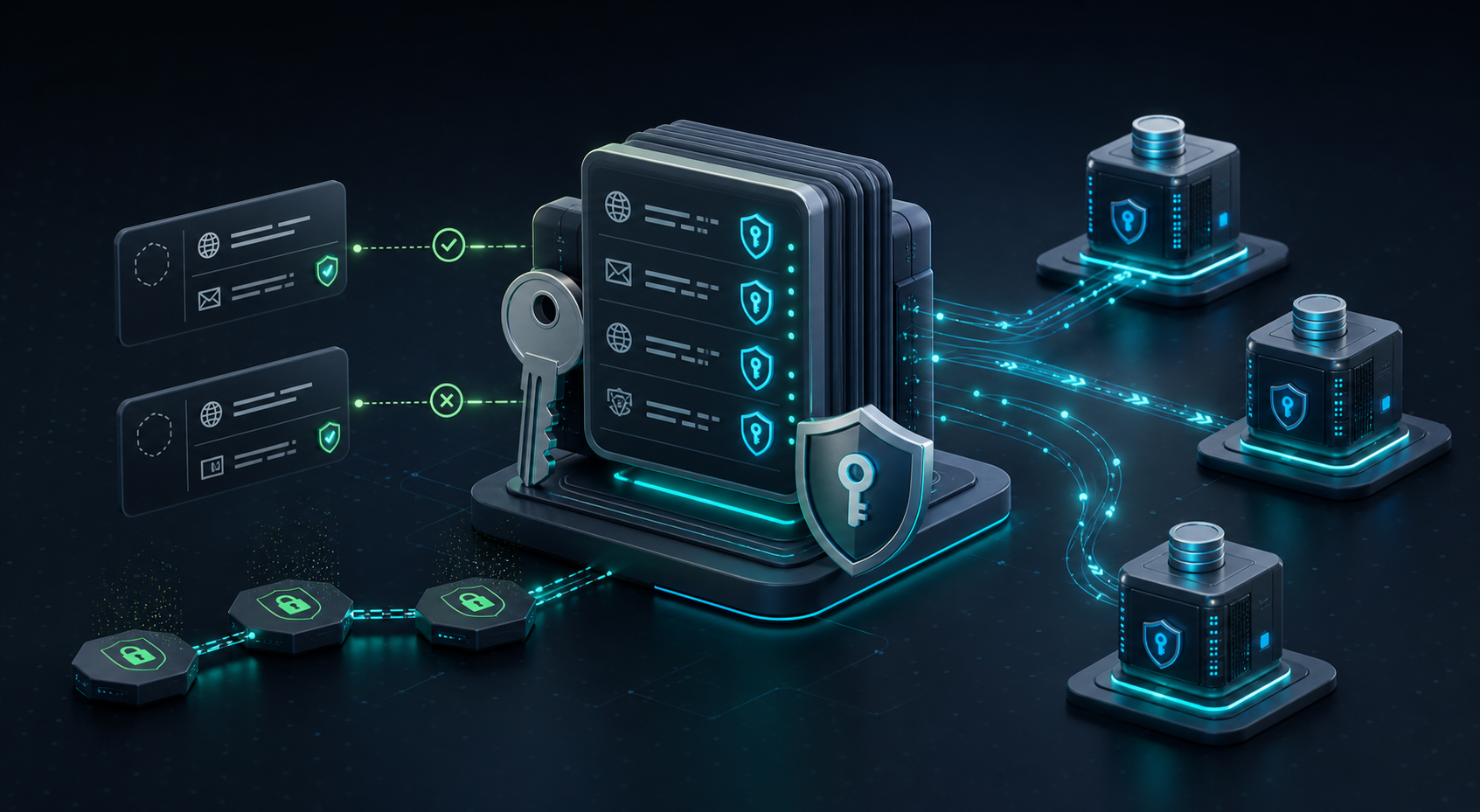 Technical illustration of DNSSEC signatures and replicated authoritative DNS nodes