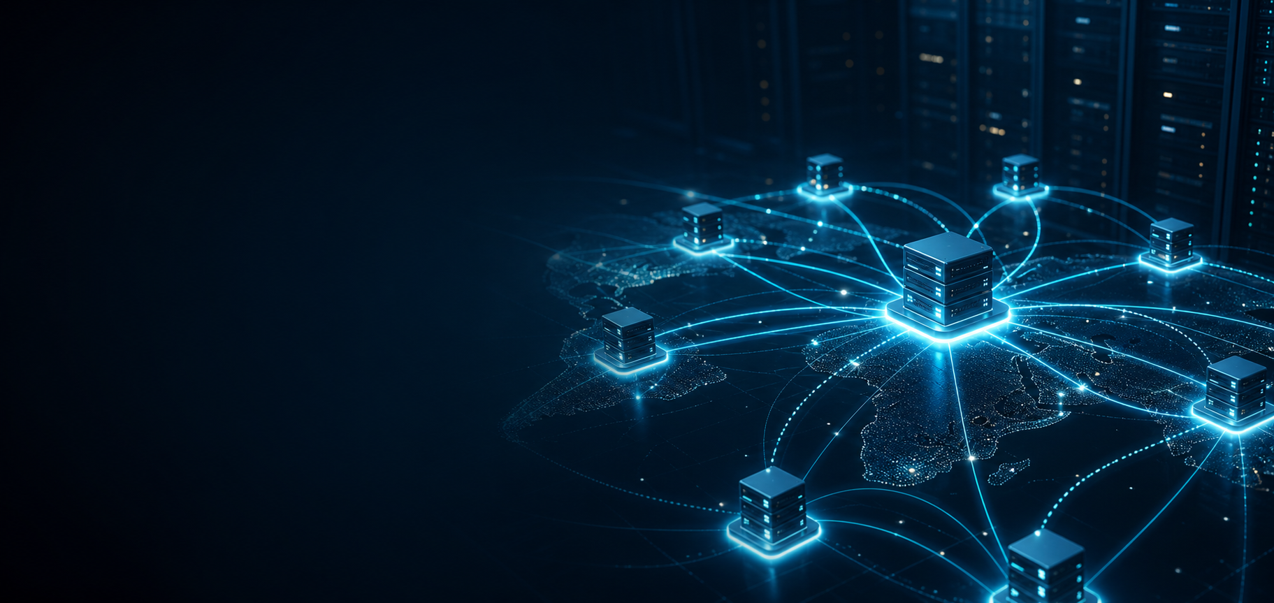 Secure authoritative DNS nodes connected across a distributed infrastructure